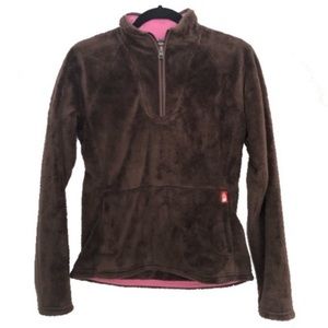 The North Face | Brown half zip fleece. Gently used. Excellent condition!